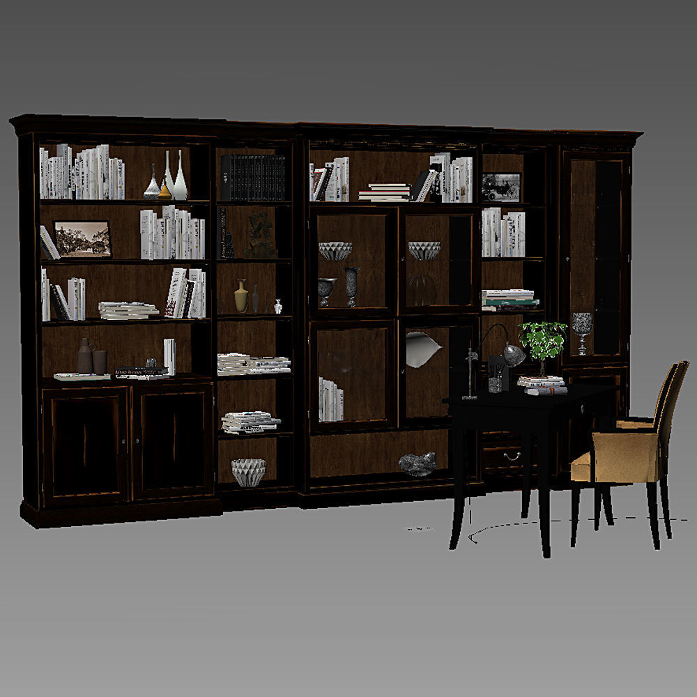Selva Arena bookcase 3D model_5