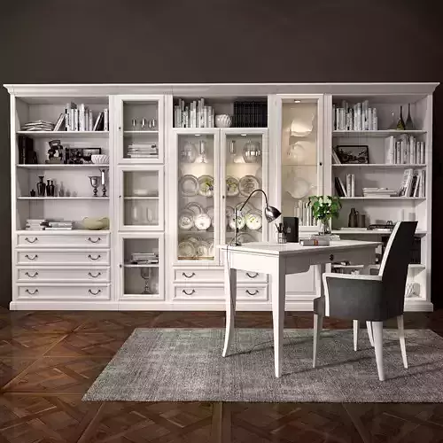 Selva bookcase Mirabeau set sections01 3D model