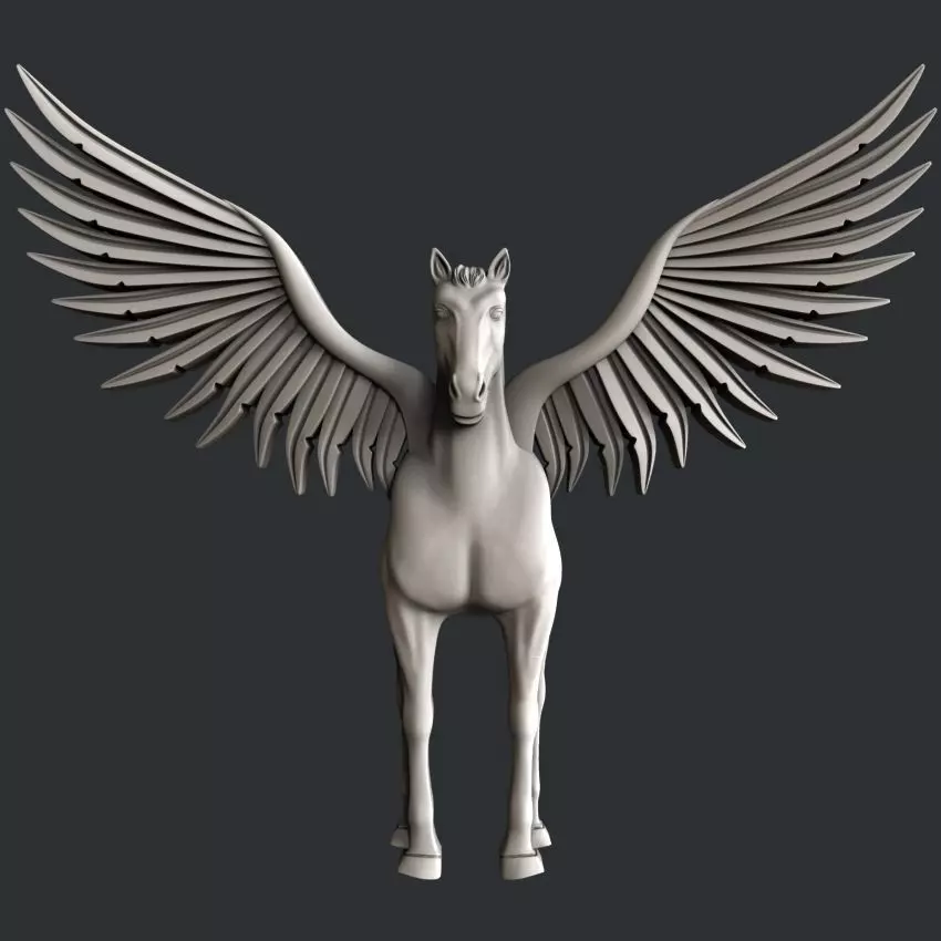 3d STL models for CNC router  Pegasus 3D model_0