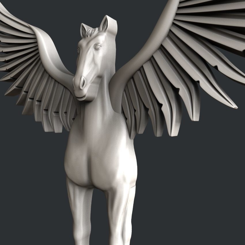 3d STL models for CNC router  Pegasus 3D model_2