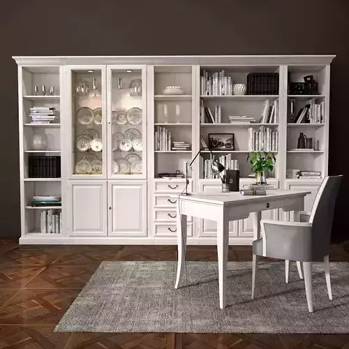 Selva bookcase Mirabeau set sections02 3D model