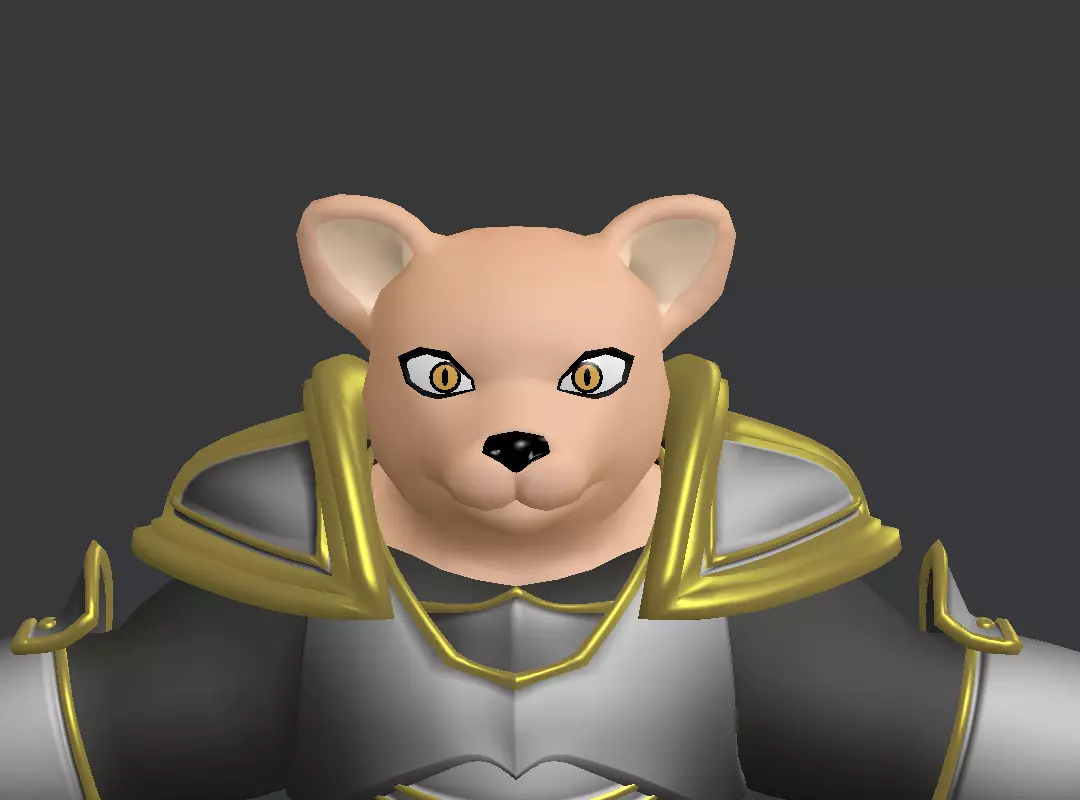 Fantasy Character Low-poly 3D model_0