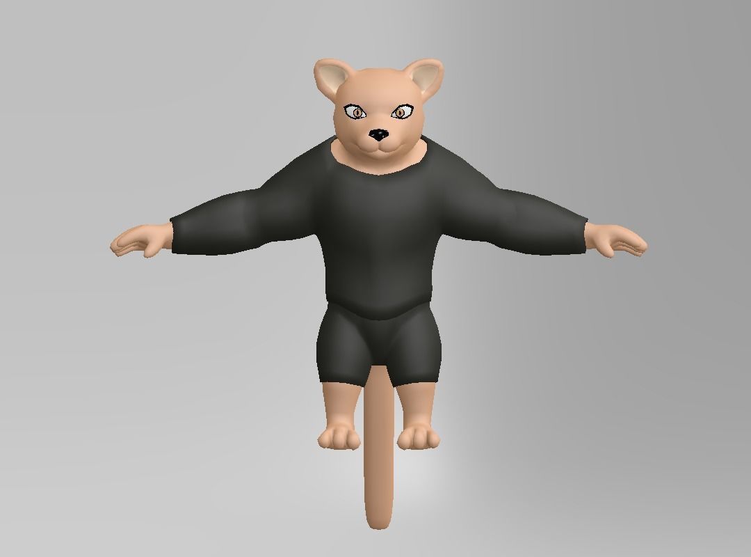Fantasy Character Low-poly 3D model_9