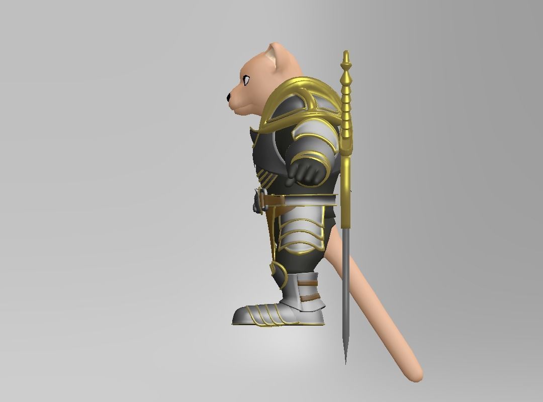 Fantasy Character Low-poly 3D model_4