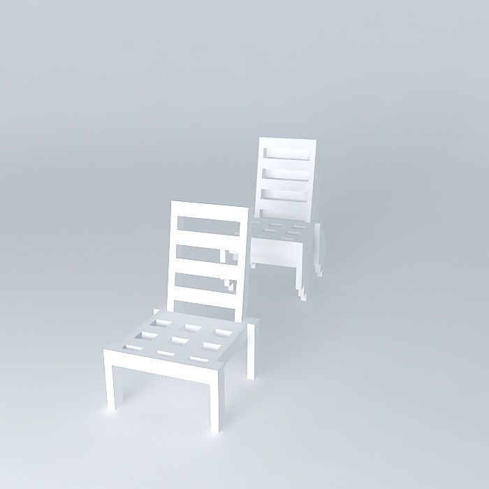 Outdoor chair 3D model_1