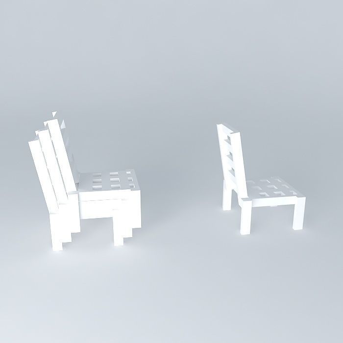 Outdoor chair 3D model_2
