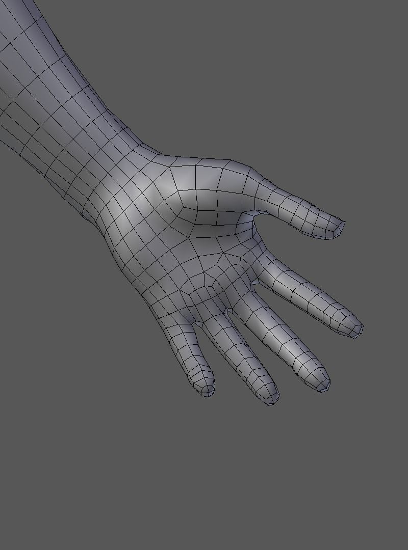 Man Model male mannequin Low-poly 3D model_16