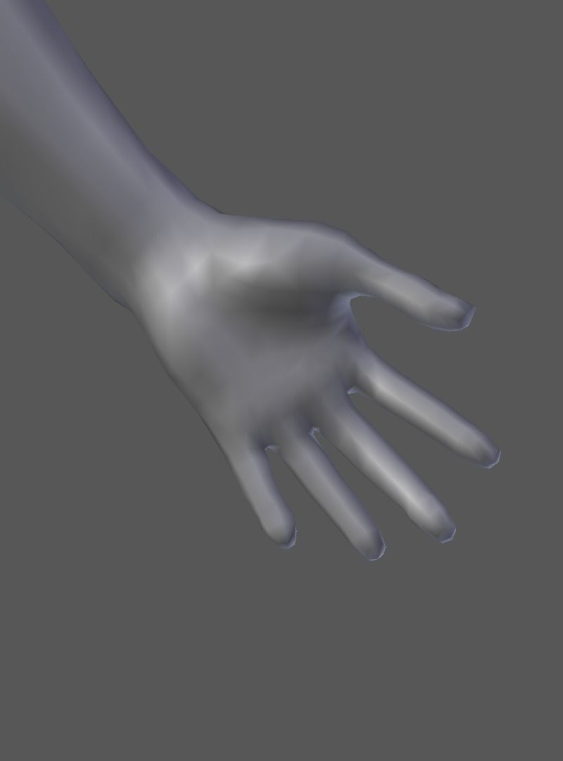 Man Model male mannequin Low-poly 3D model_15