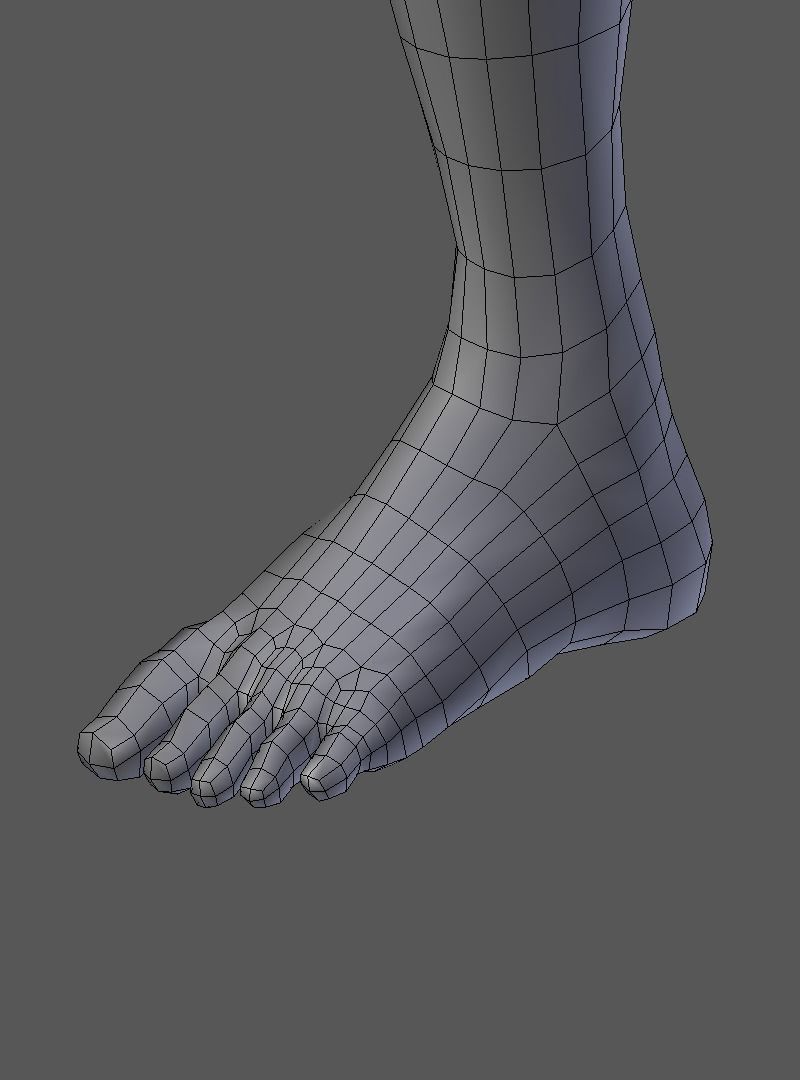 Man Model male mannequin Low-poly 3D model_17