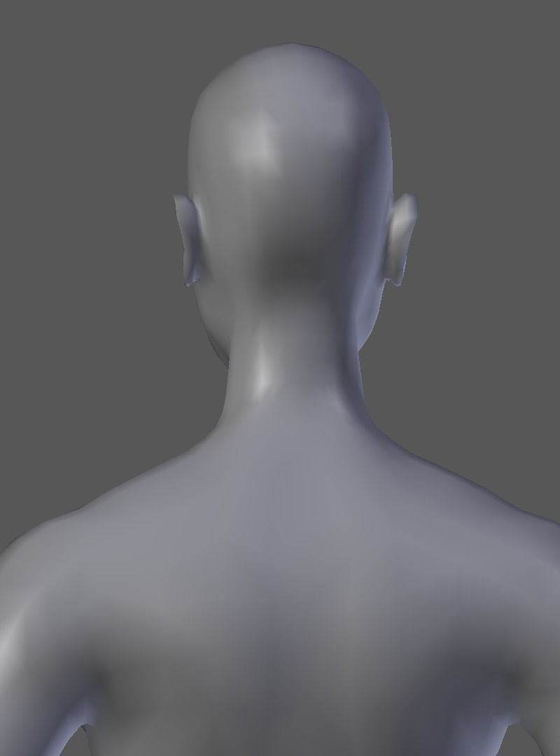 Man Model male mannequin Low-poly 3D model_9