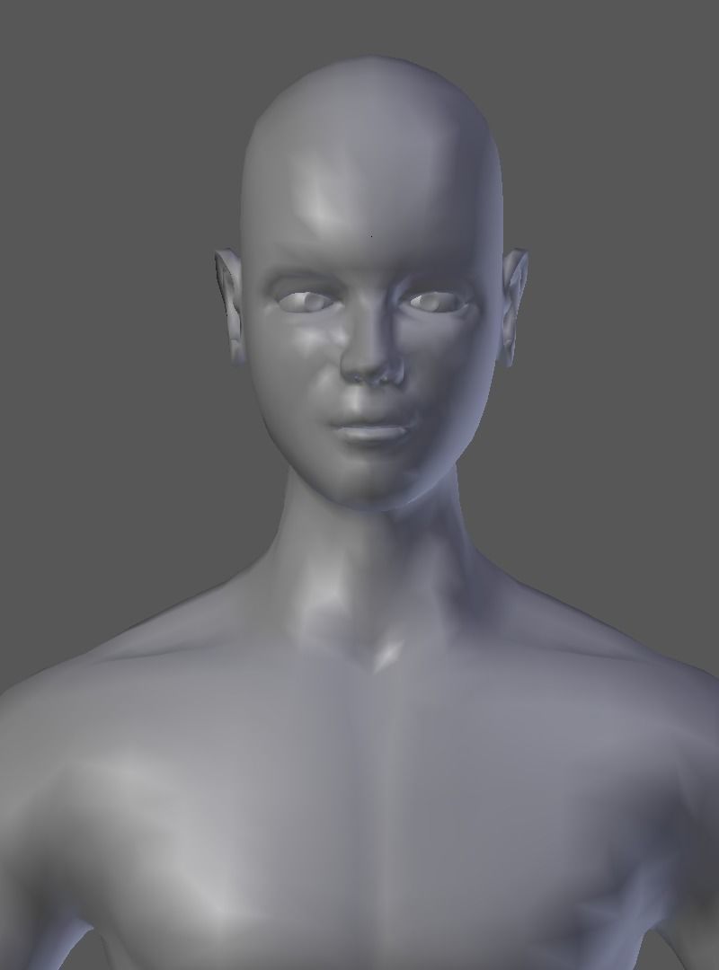 Man Model male mannequin Low-poly 3D model_7