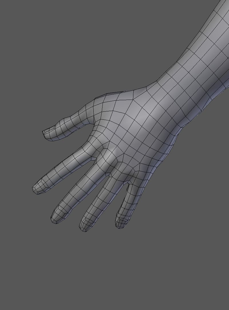 Man Model male mannequin Low-poly 3D model_14