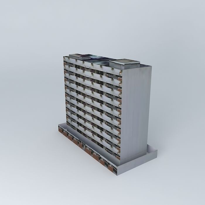 Building in Campinas SP Center 3D model_2
