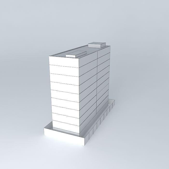 Building in Campinas SP Center 3D model_3