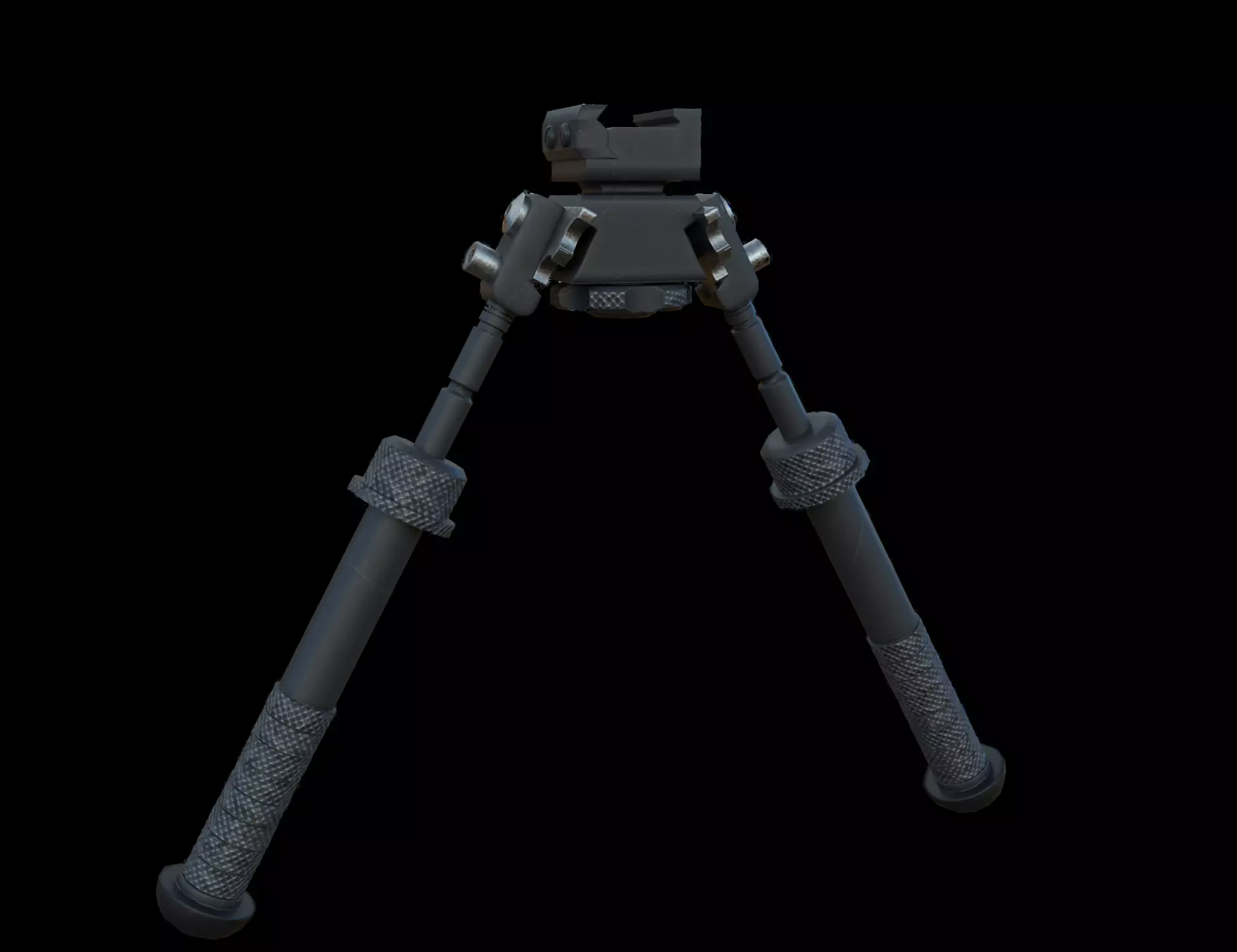Bipod Low-poly 3D model_0