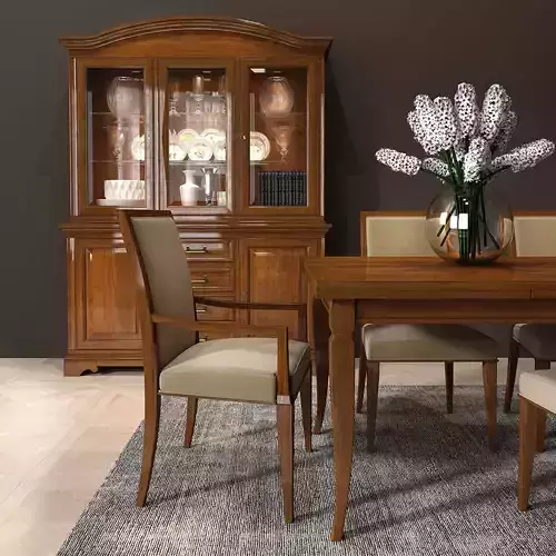 Selva Dining room set 01 3D model