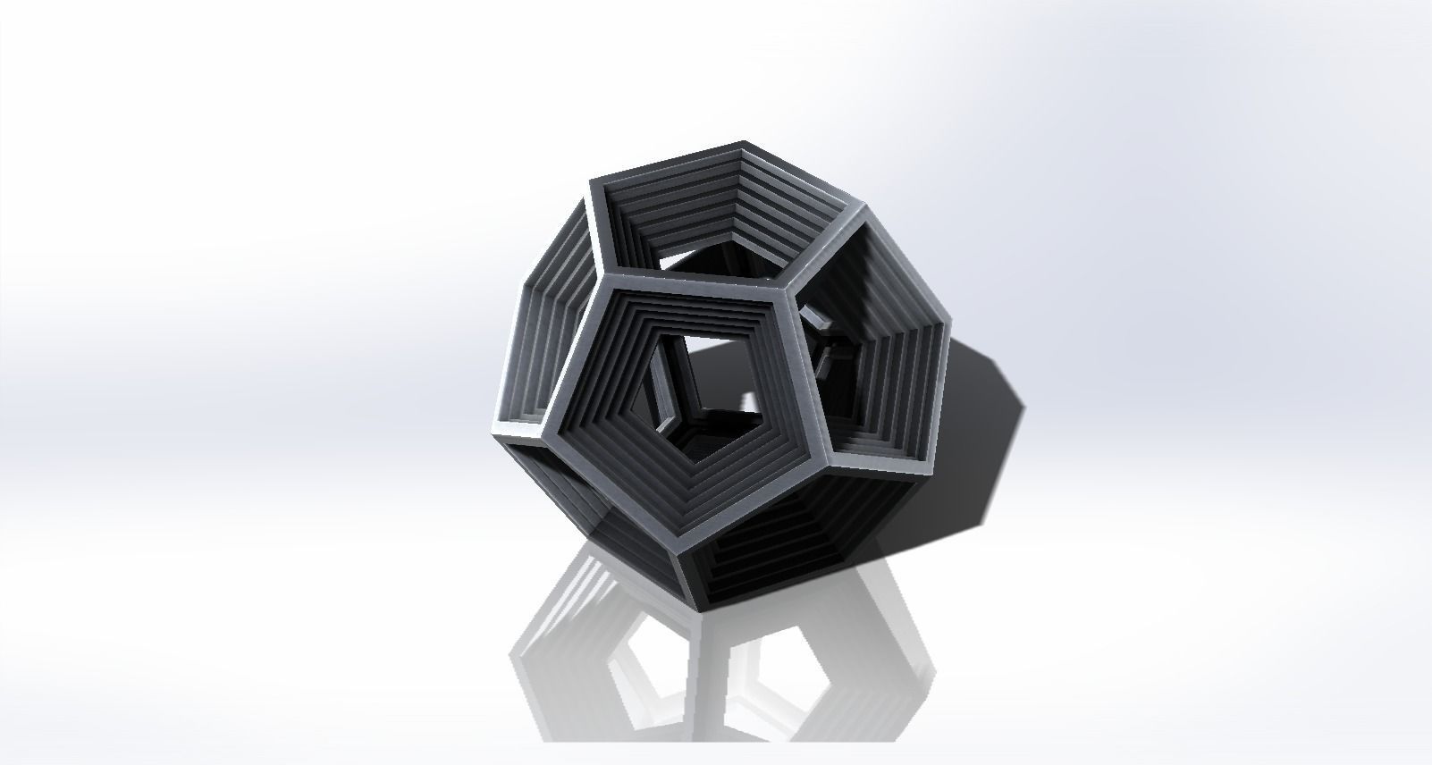 Dodecagon hexagonal vase Free 3D print model_1