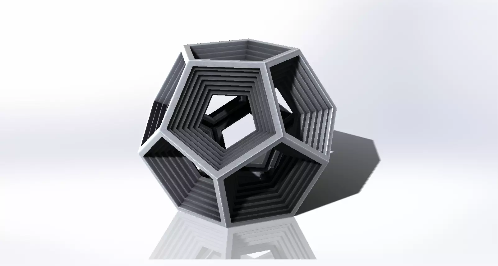 Dodecagon hexagonal vase Free 3D print model_0