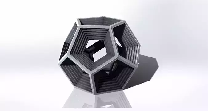 Dodecagon hexagonal vase Free 3D print model