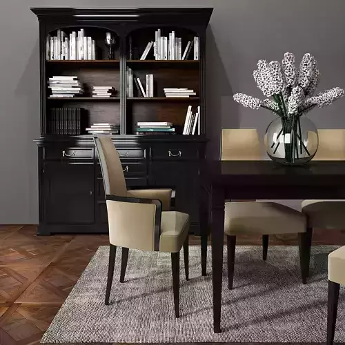 Selva Dining room set 02 3D model