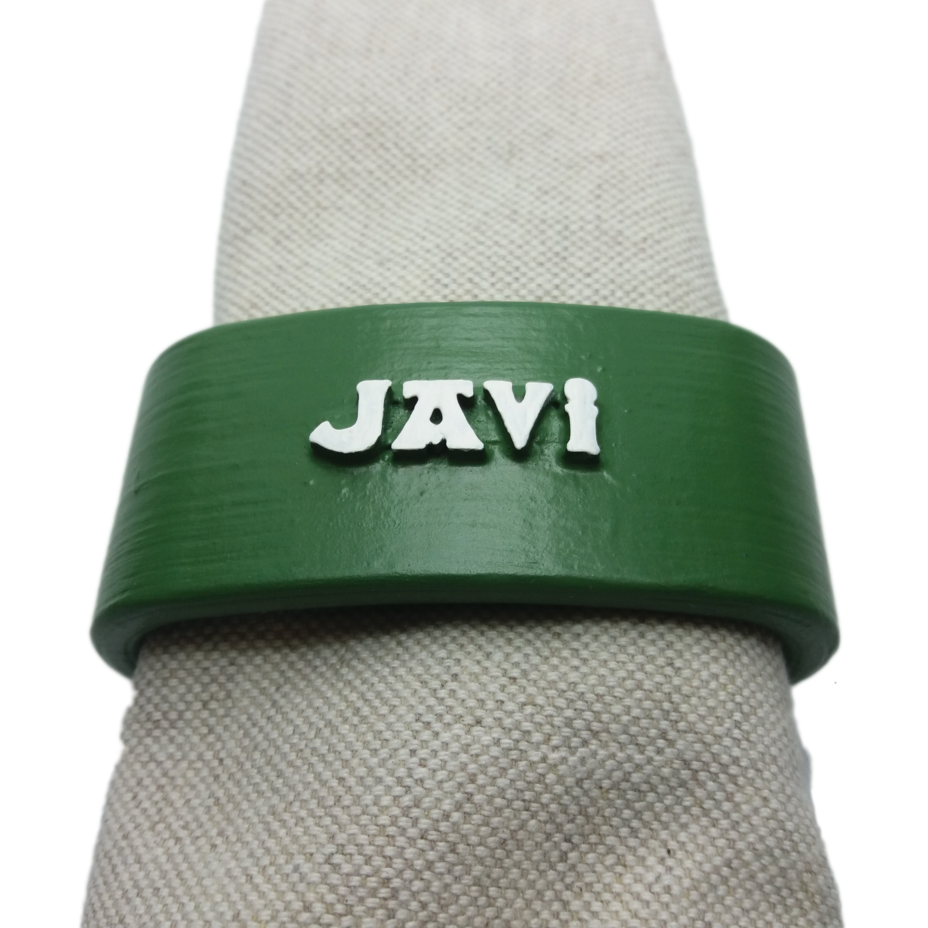 JAVI 3D Napkin Ring with daisy 3D print model_1