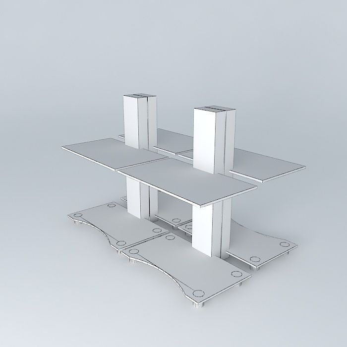 Computer tables 3D model_4