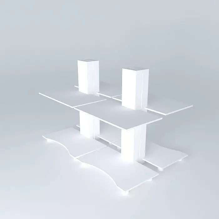 Computer tables 3D model_0