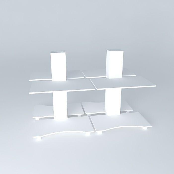 Computer tables 3D model_2