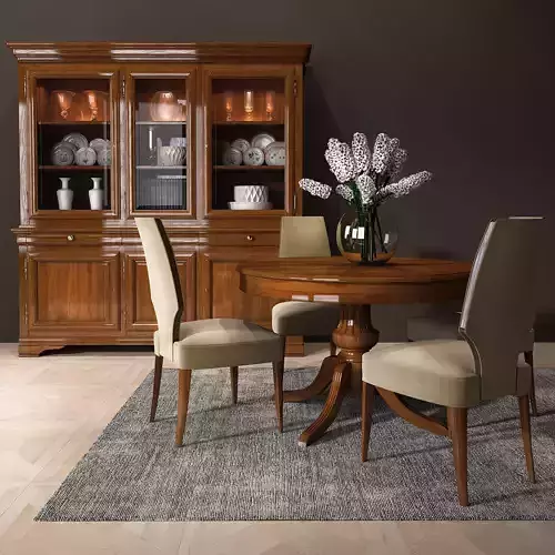 Selva Dining room set 03 3D model