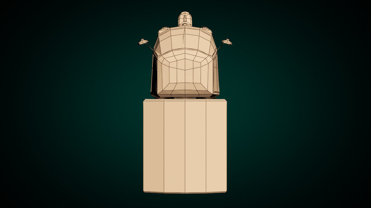 Low Poly Three Wheeled Van Low-poly 3D model_12