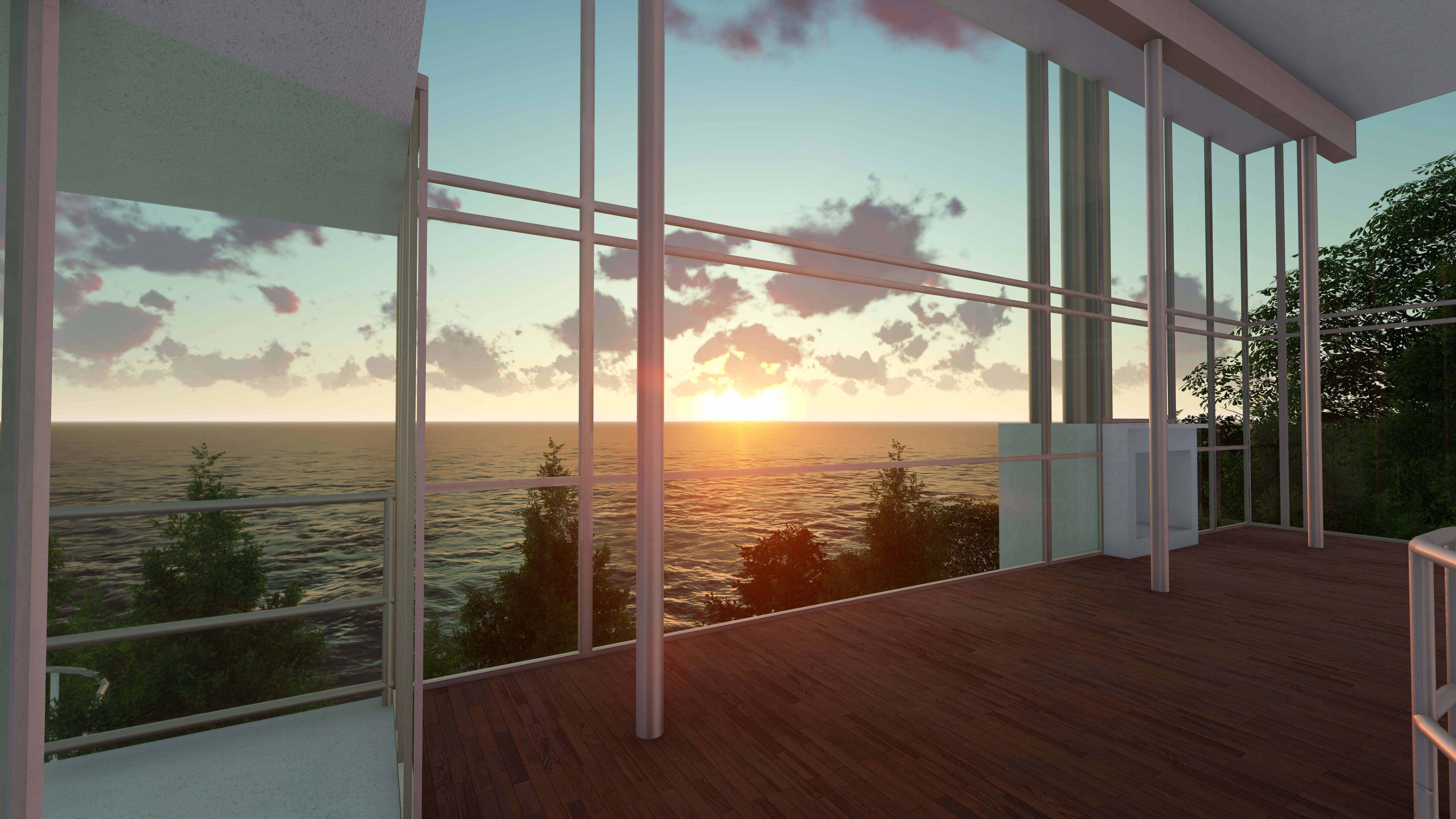 Douglas Home by Richard Meier 3D model_5