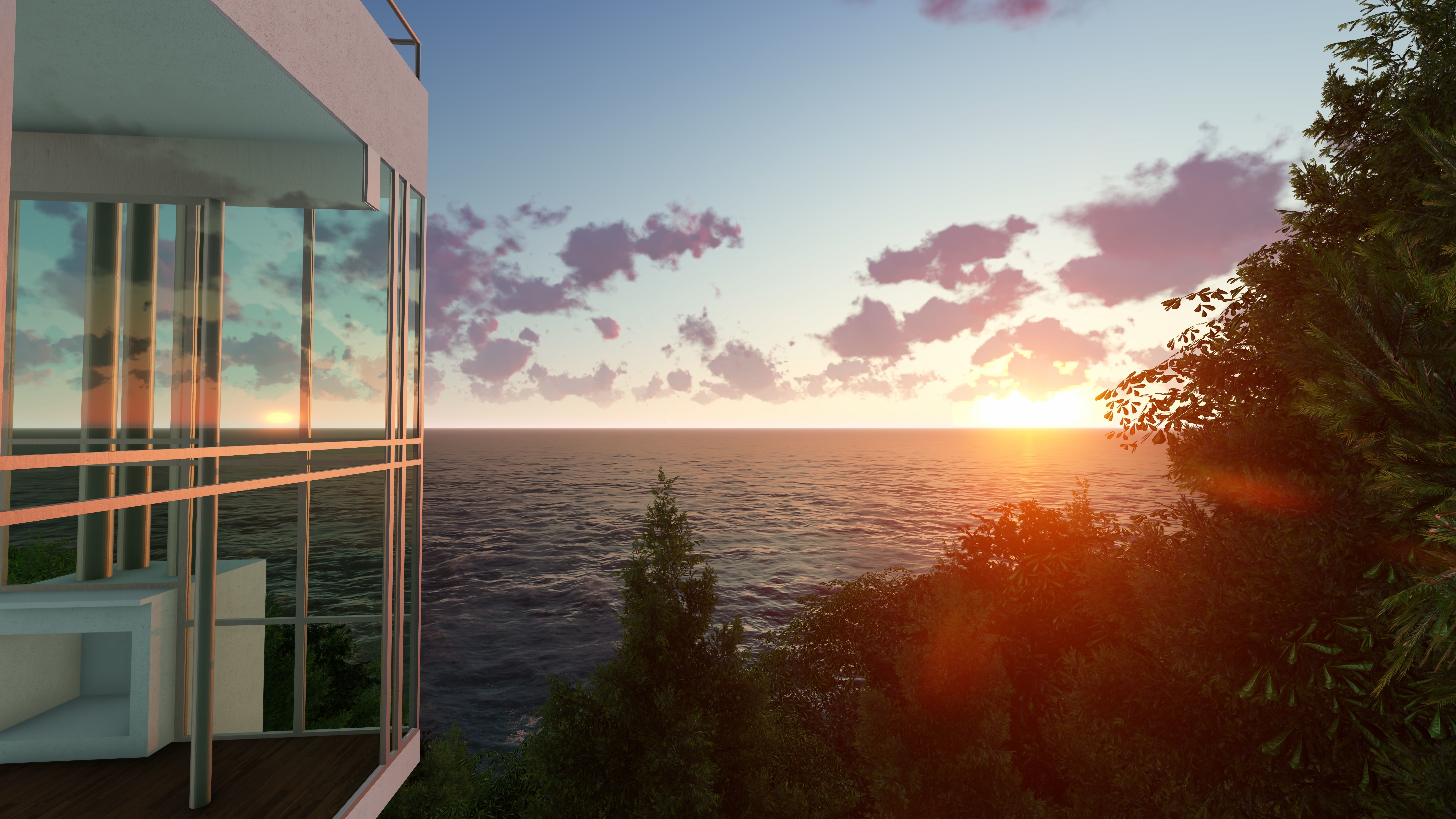 Douglas Home by Richard Meier 3D model_2