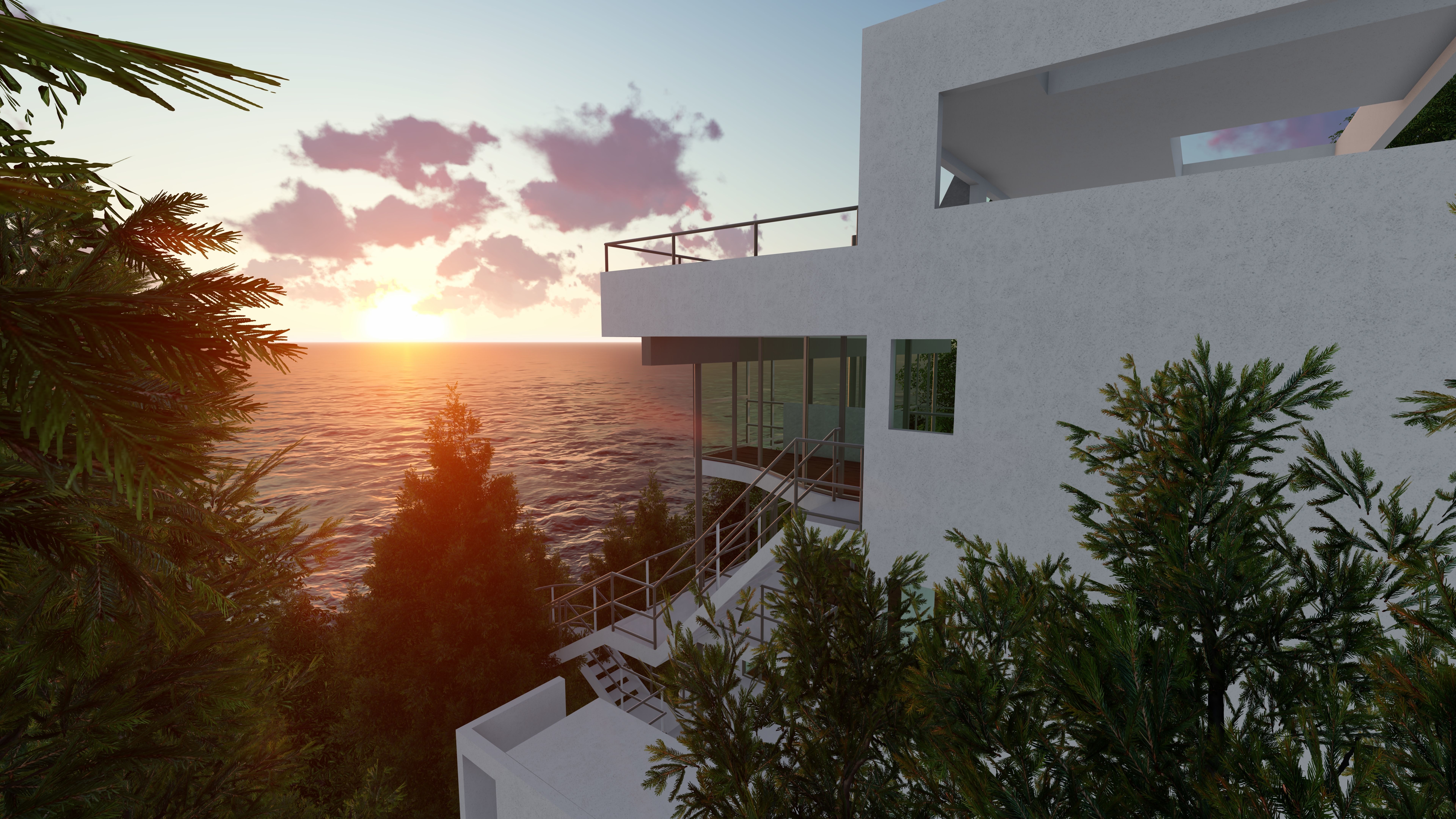 Douglas Home by Richard Meier 3D model_4