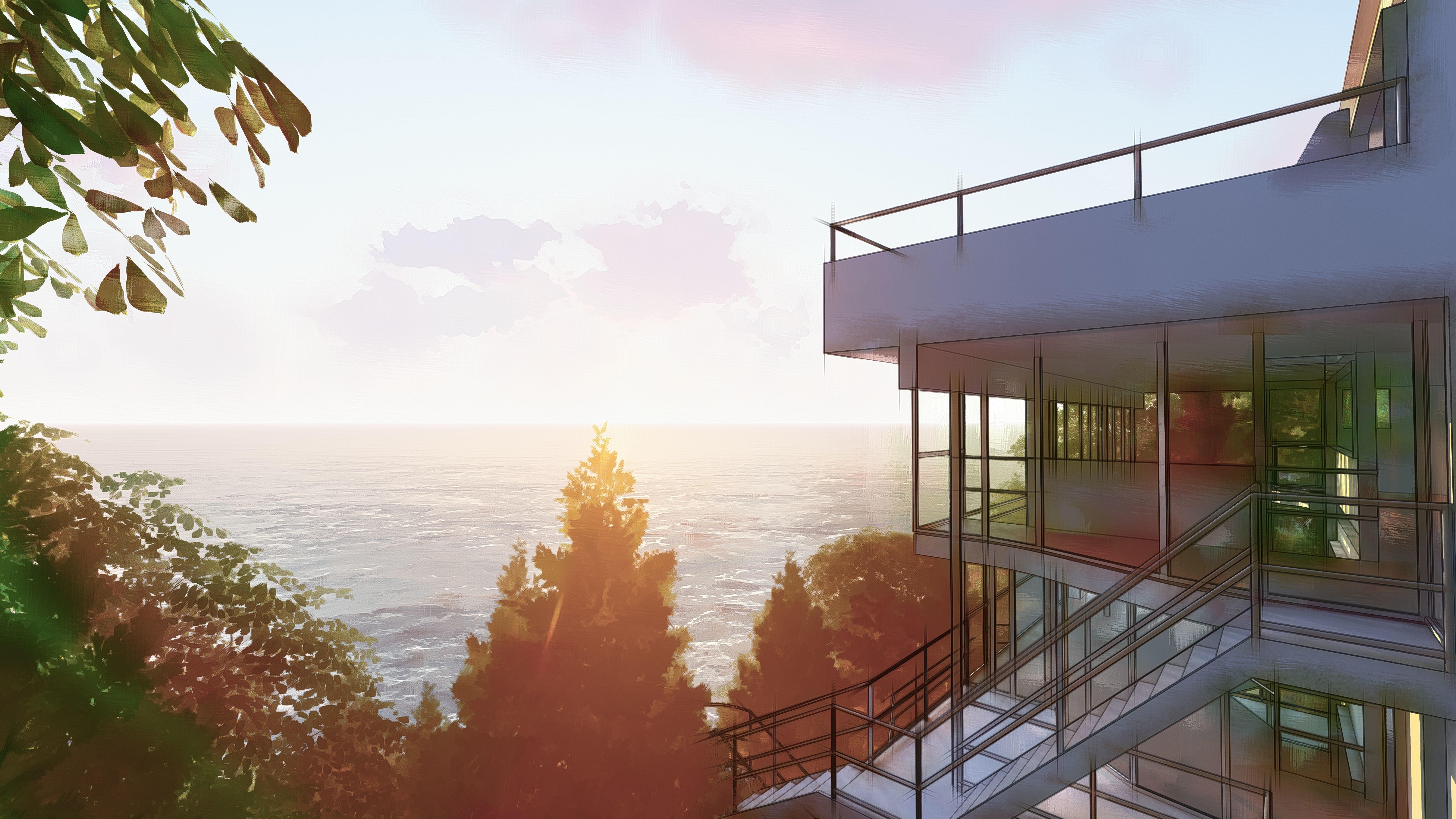 Douglas Home by Richard Meier 3D model_6