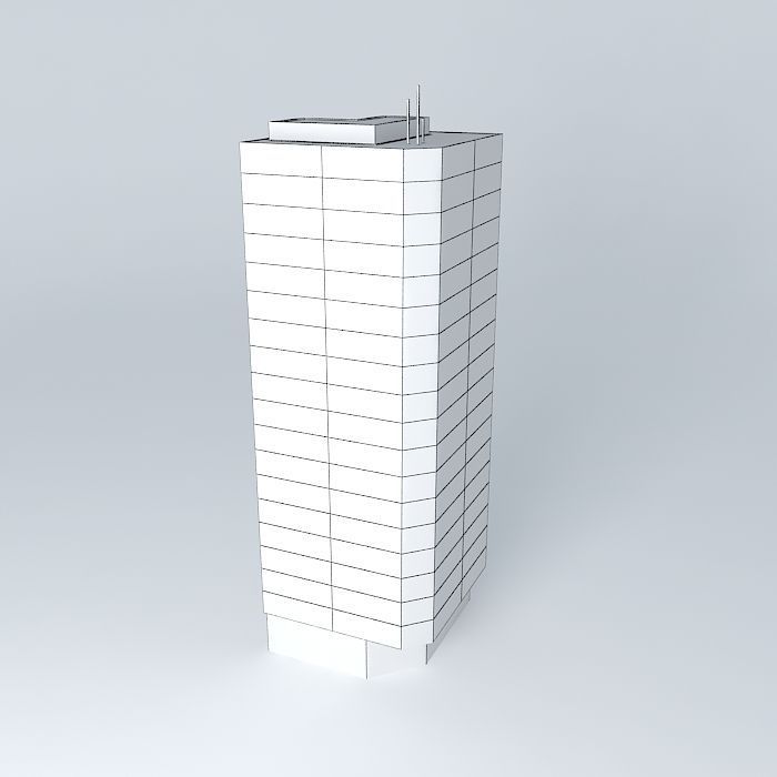 Building in Campinas SP Center 3D model_3