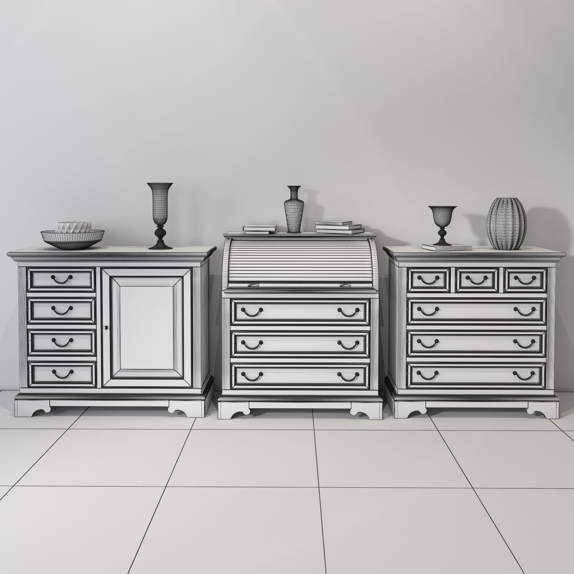 Selva Milano set 02 3D model_2