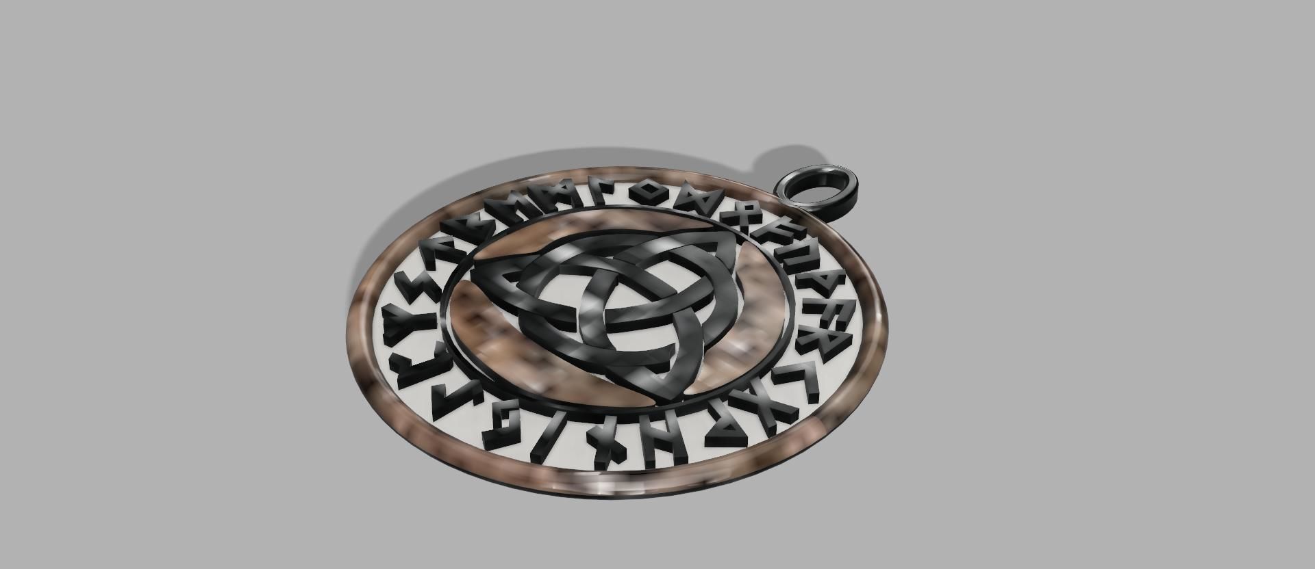 The ancient medallion of the ancient Slavs 3D print model_0