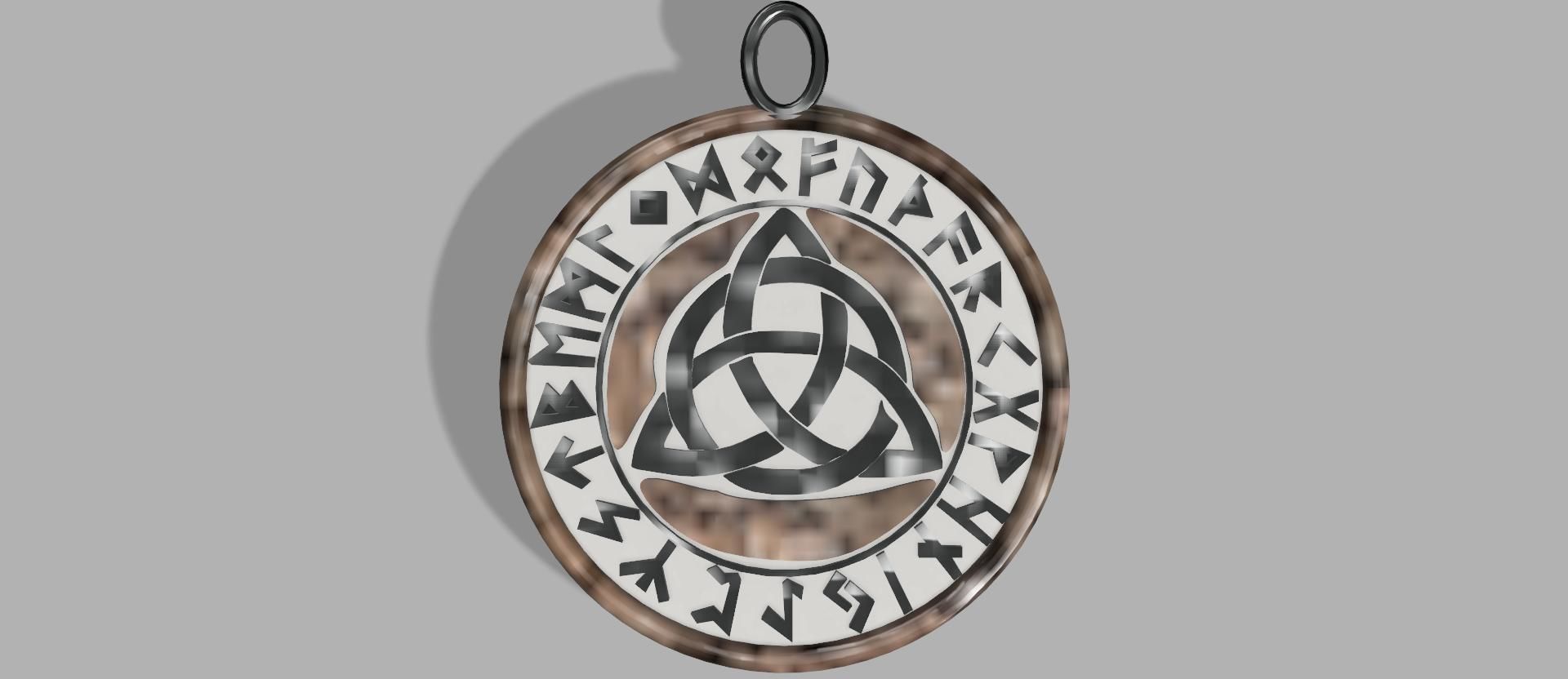 The ancient medallion of the ancient Slavs 3D print model_1