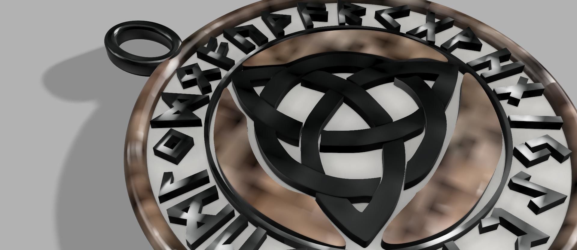 The ancient medallion of the ancient Slavs 3D print model_4