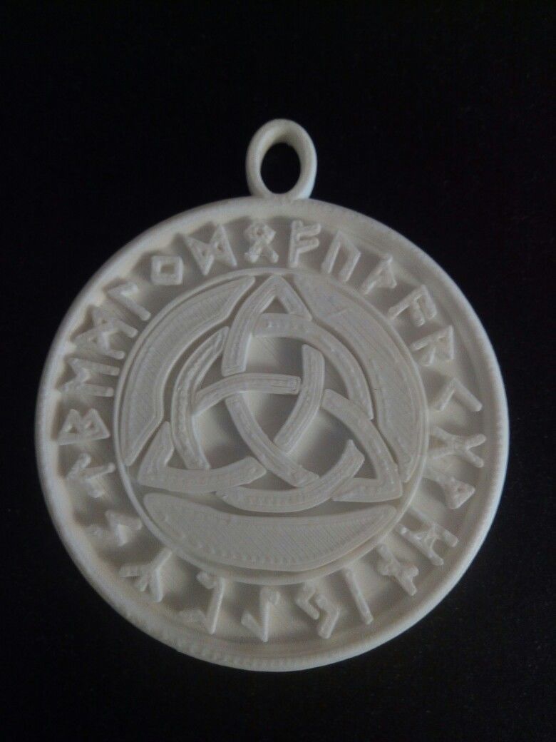 The ancient medallion of the ancient Slavs 3D print model_9