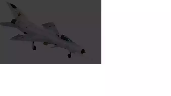 mig 21 F13 Free low-poly 3D model