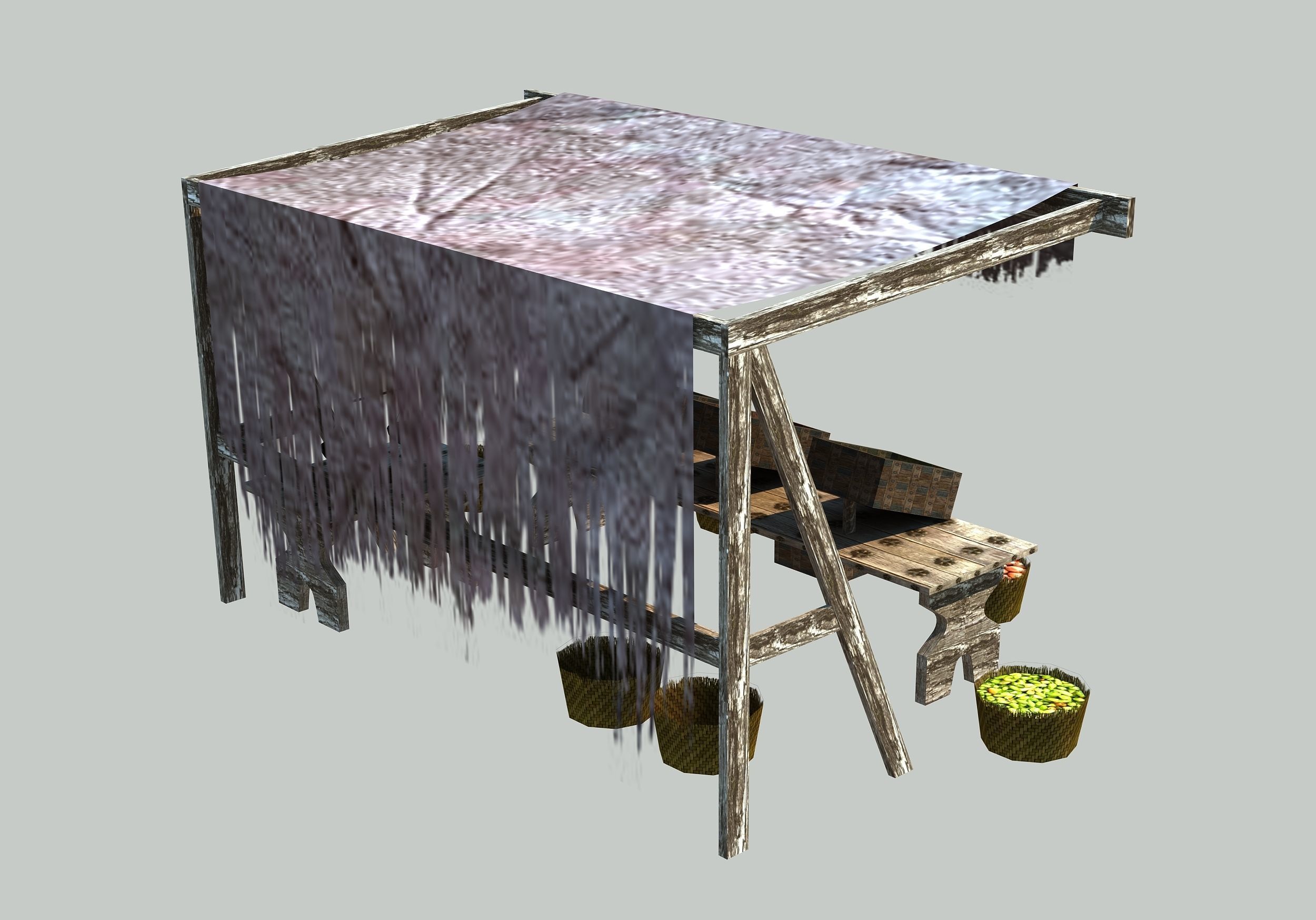 Medieval Market 3D model_5