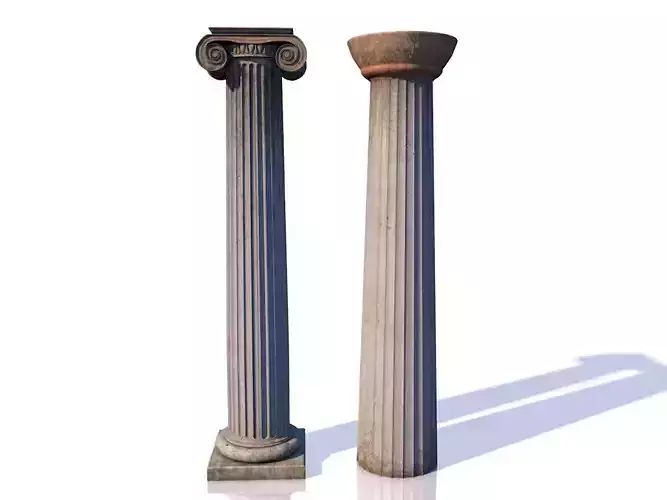 Classic Columns 3D model