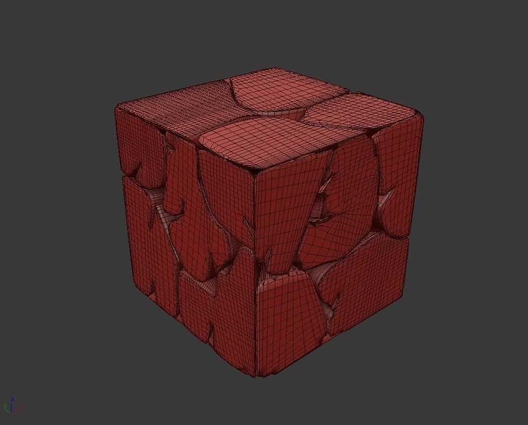 Coffee Table Box  Teak 3D model_2