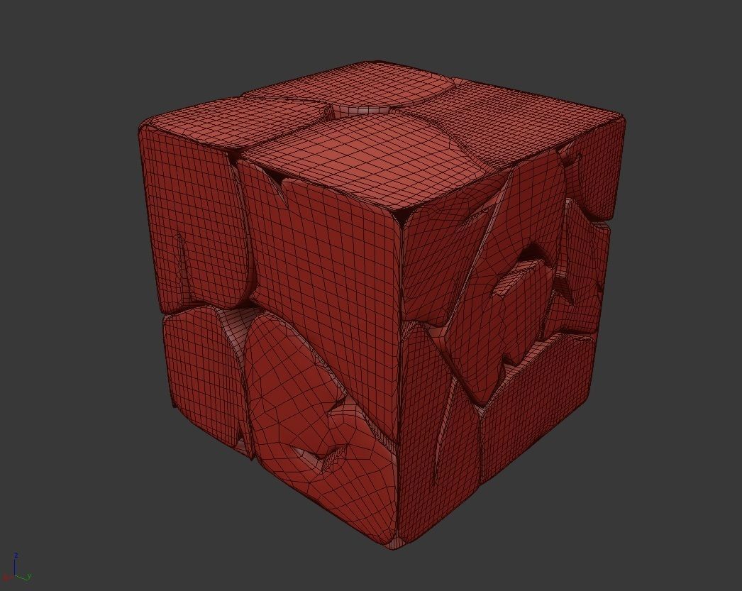 Coffee Table Box  Teak 3D model_3