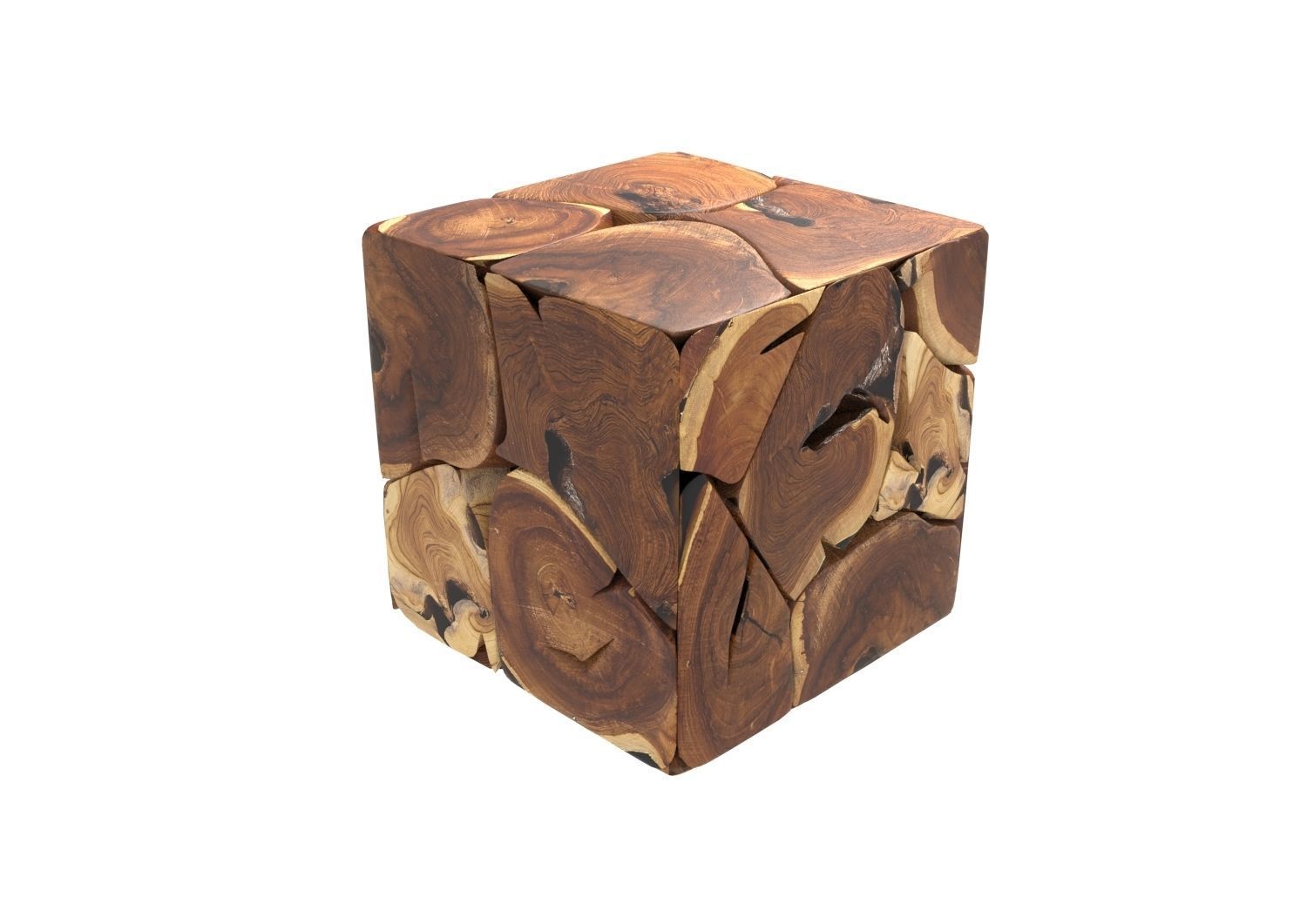 Coffee Table Box  Teak 3D model_4