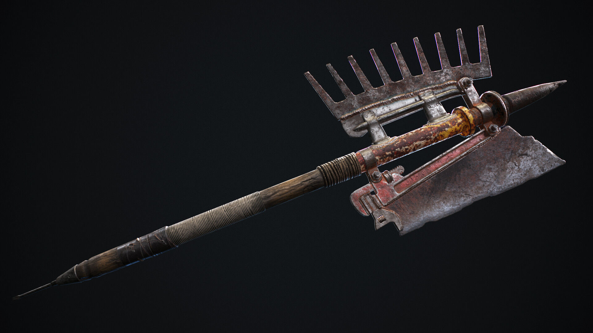Melee weapon pack Low-poly 3D model_9