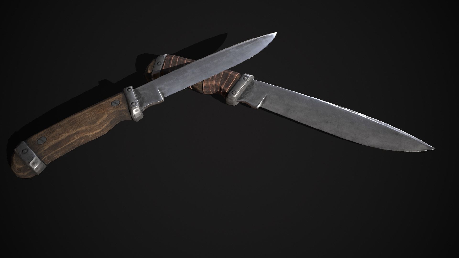 Melee weapon pack Low-poly 3D model_5