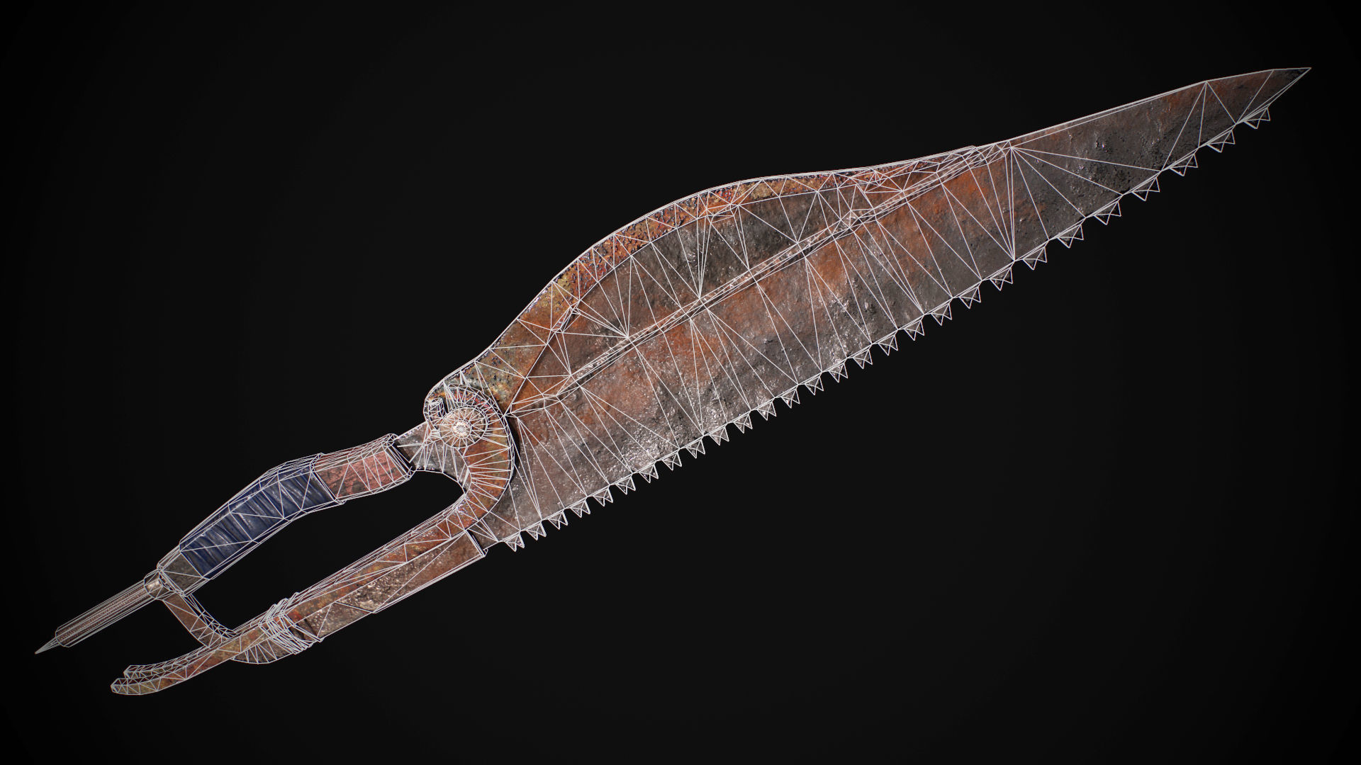 Melee weapon pack Low-poly 3D model_4