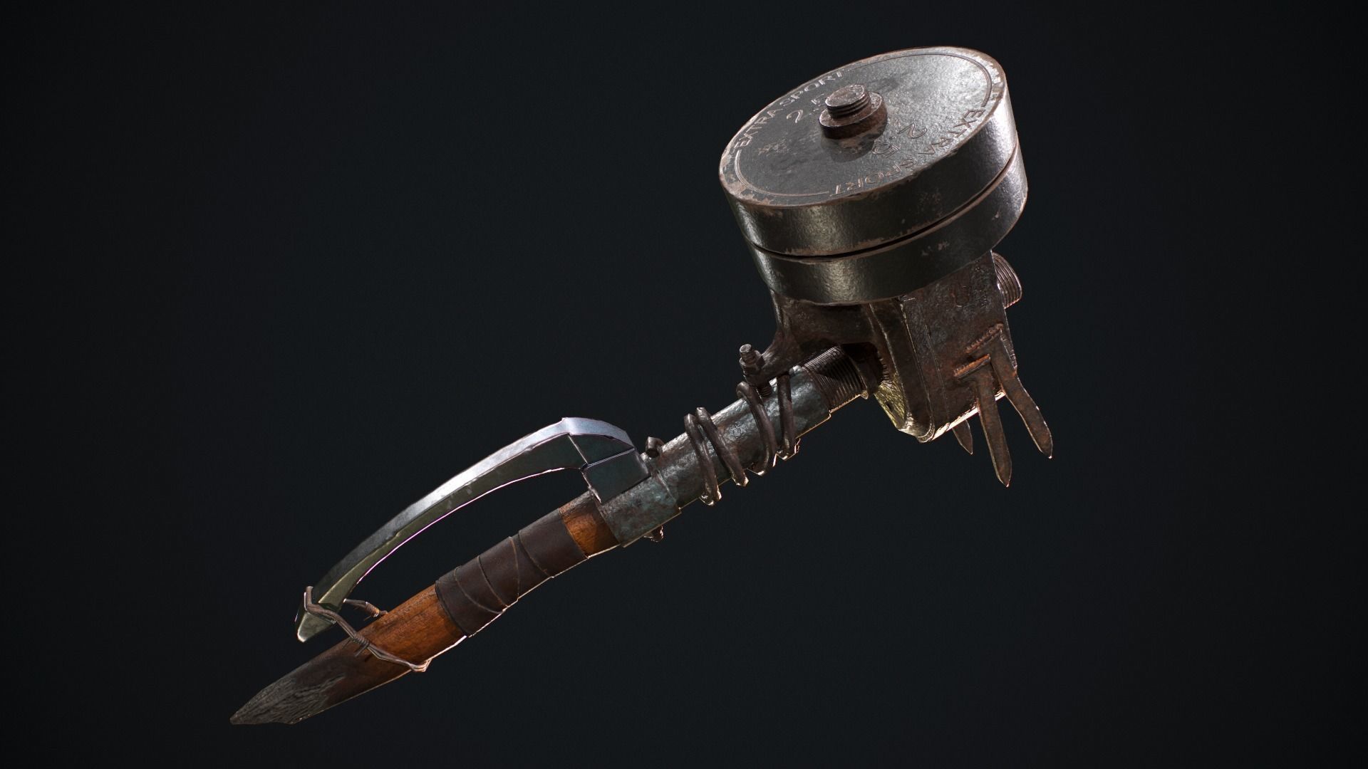 Melee weapon pack Low-poly 3D model_11